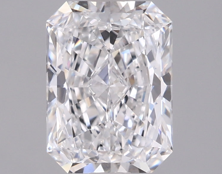 1.48 Carat Radiant Shaped, Excellent Cut, D Color, VVS2 Clarity, IGI Certified Lab Grown Diamond