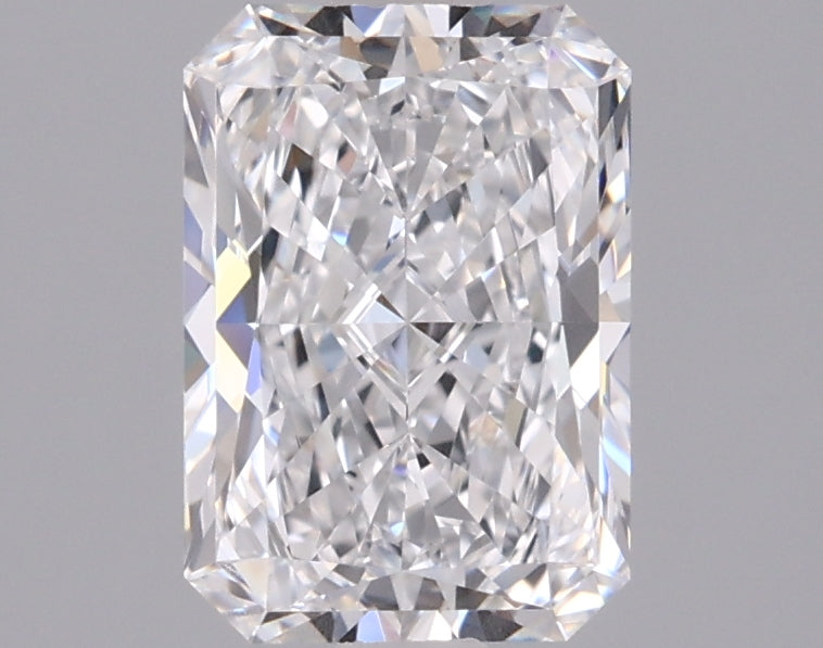 1.52 Carat Radiant Shaped, Ideal Cut, D Color, VVS2 Clarity, IGI Certified Lab Grown Diamond