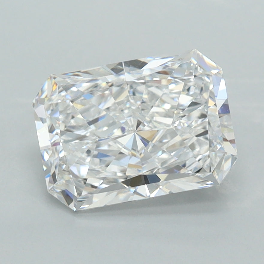 2.03 Carat Radiant Shaped, Excellent Cut, D Color, VVS1 Clarity, IGI Certified Lab Grown Diamond
