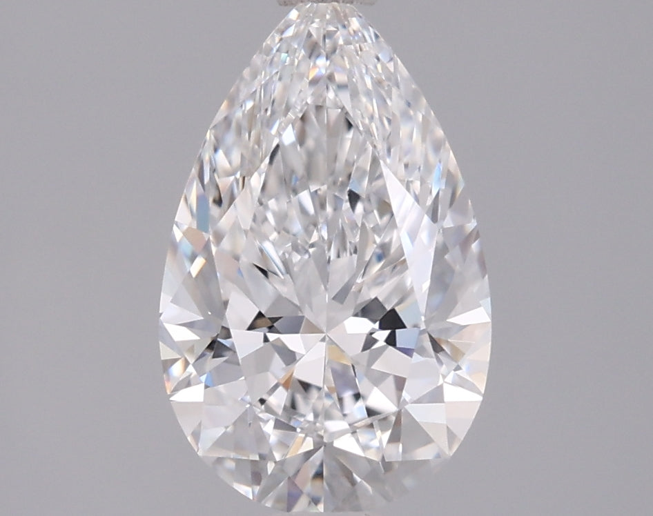1.46 Carat Pear Shaped, Ideal Cut, D Color, VVS2 Clarity, IGI Certified Lab Grown Diamond
