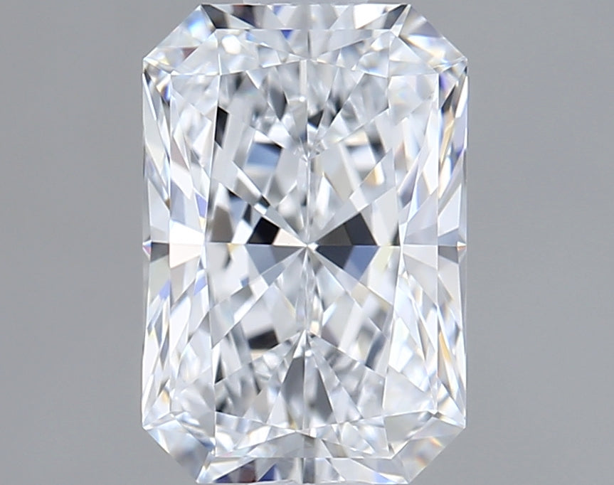 1.56 Carat Radiant Shaped, Ideal Cut, E Color, VVS1 Clarity, IGI Certified Lab Grown Diamond
