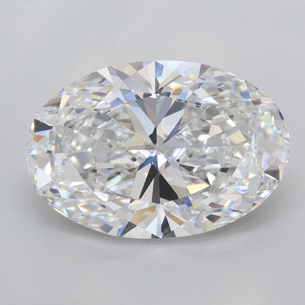 3.06 Carat Oval Shaped, Ideal Cut, E Color, FL Clarity, IGI Certified Lab Grown Diamond