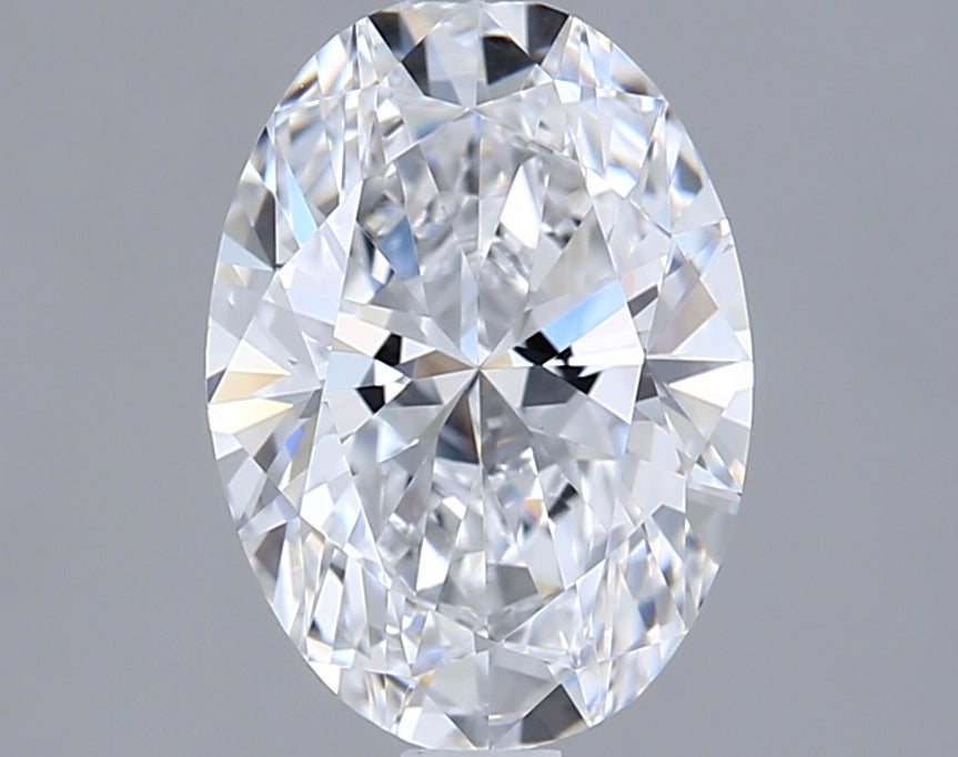 1.55 Carat Oval Shaped, Ideal Cut, D Color, VVS1 Clarity, IGI Certified Lab Grown Diamond