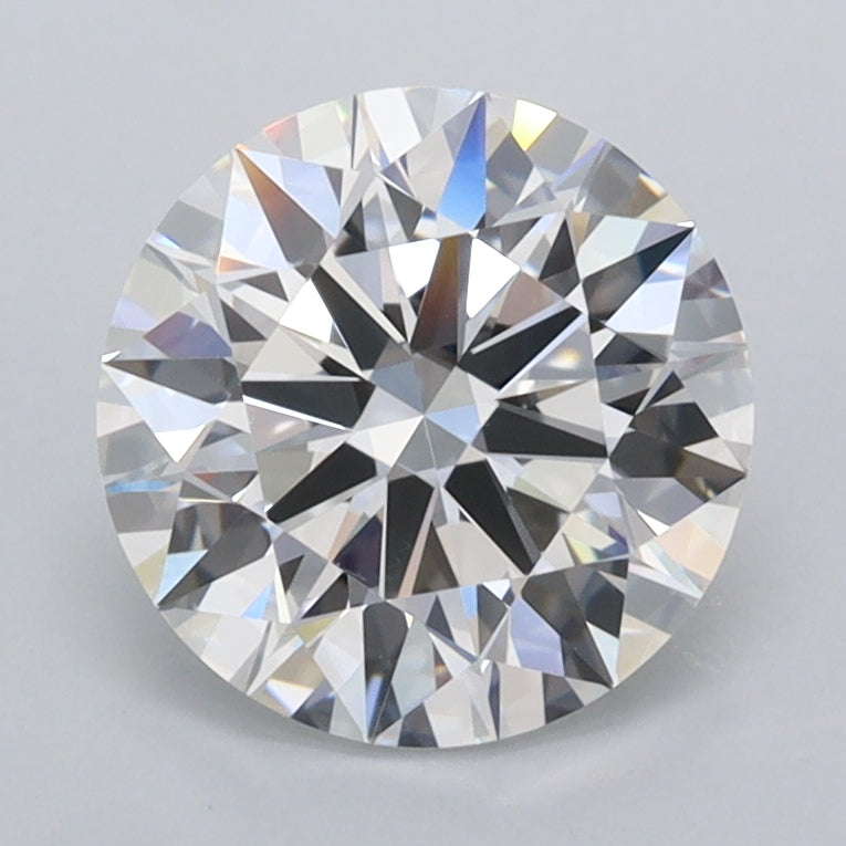 1.95 Carat Round Shaped, Ideal Cut, D Color, VVS2 Clarity, IGI Certified Lab Grown Diamond