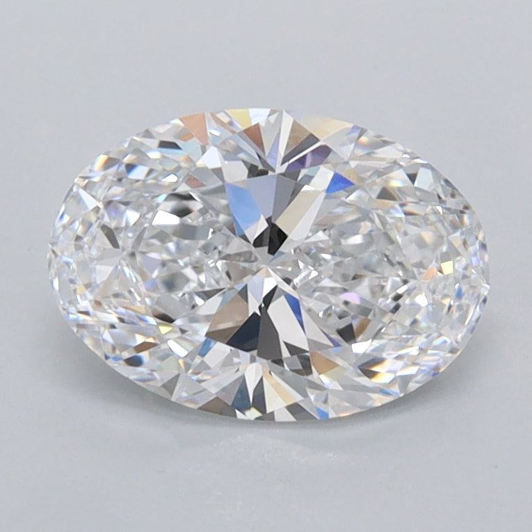 1.23 Carat Oval Shaped, Ideal Cut, D Color, FL Clarity, IGI Certified Lab Grown Diamond