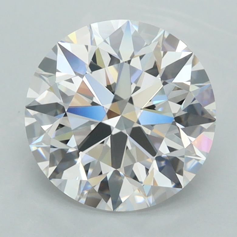 2.54 Carat Round Shaped, Ideal Cut, D Color, VVS1 Clarity, IGI Certified Lab Grown Diamond