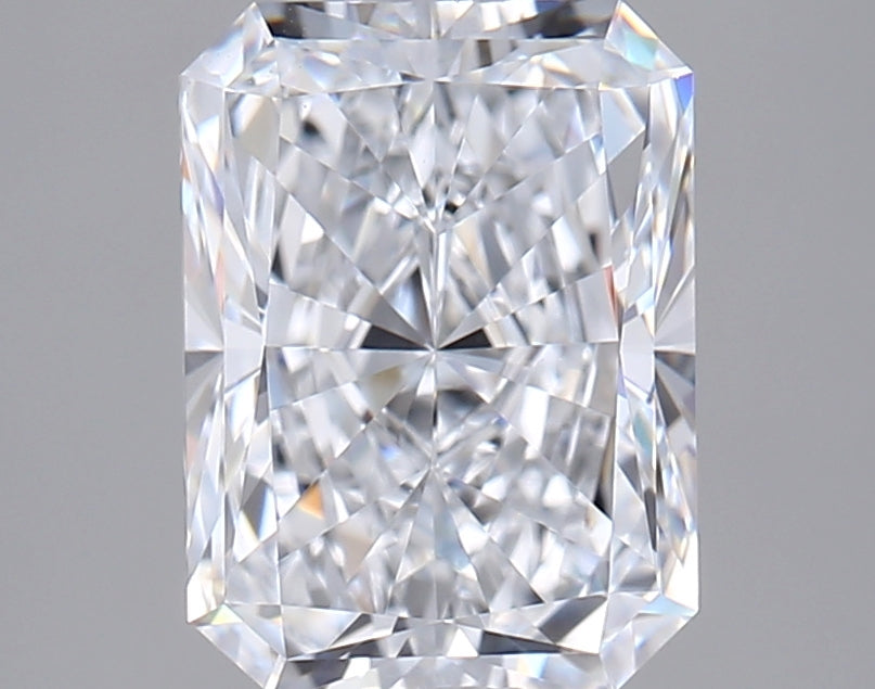 2.08 Carat Radiant Shaped, Excellent Cut, D Color, VVS2 Clarity, IGI Certified Lab Grown Diamond