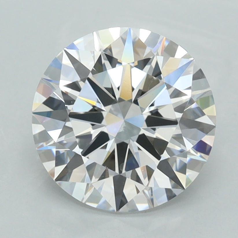 2.51 Carat Round Shaped, Ideal Cut, D Color, VVS1 Clarity, IGI Certified Lab Grown Diamond