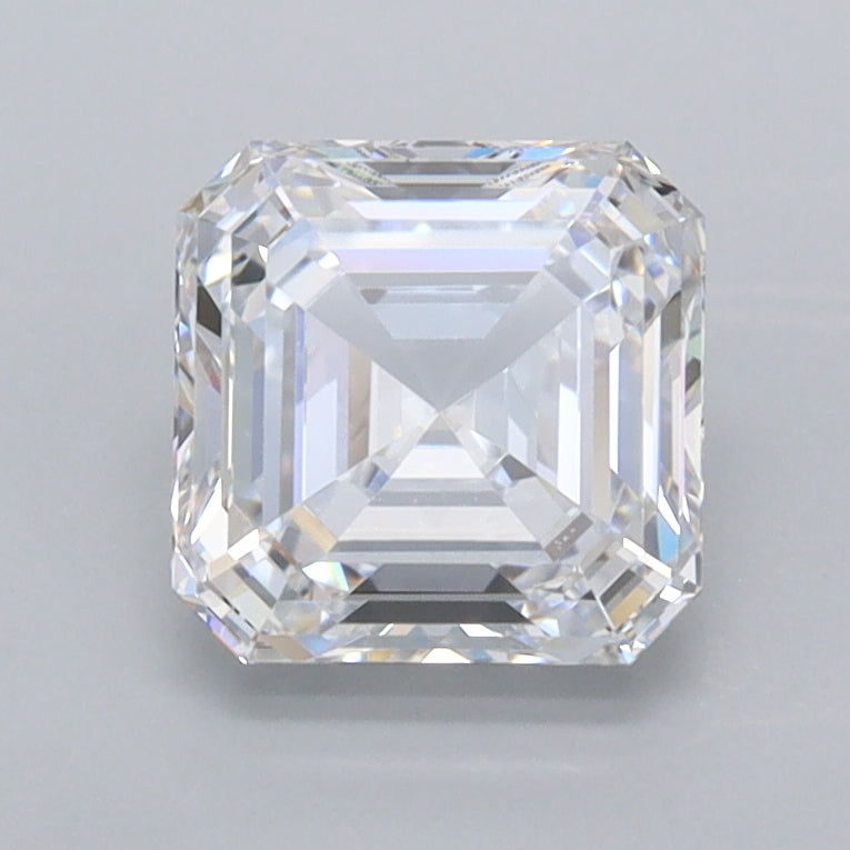 1.46 Carat Asscher Shaped, Very Good Cut, D Color, VVS2 Clarity, IGI Certified Lab Grown Diamond