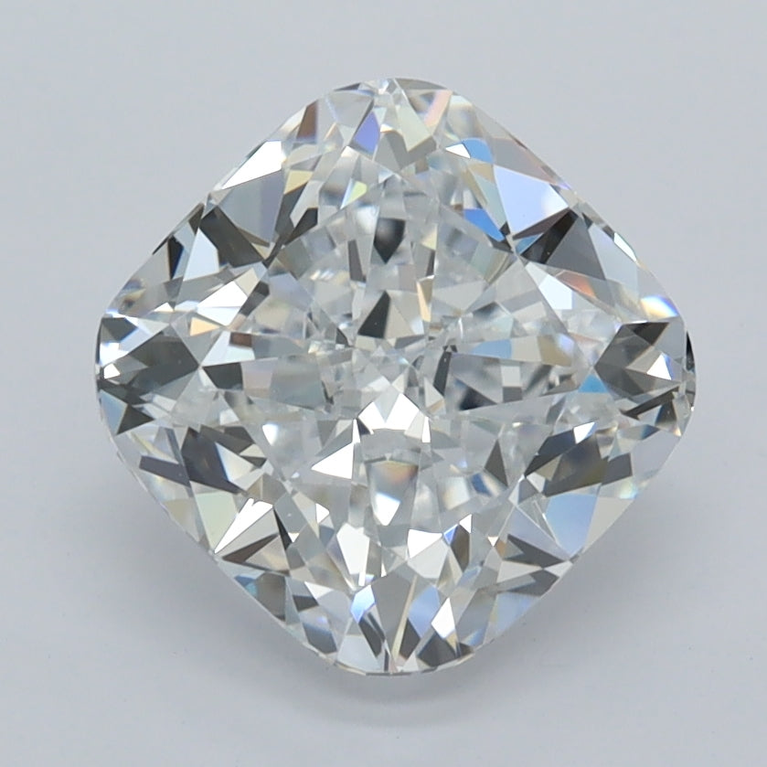2.59 Carat Cushion Shaped, Ideal Cut, D Color, VVS1 Clarity, IGI Certified Lab Grown Diamond