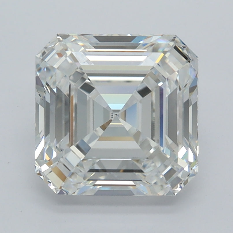 2.56 Carat Asscher Shaped, Ideal Cut, D Color, VVS1 Clarity, IGI Certified Lab Grown Diamond