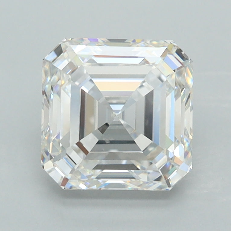 2.05 Carat Asscher Shaped, Ideal Cut, D Color, VVS1 Clarity, IGI Certified Lab Grown Diamond