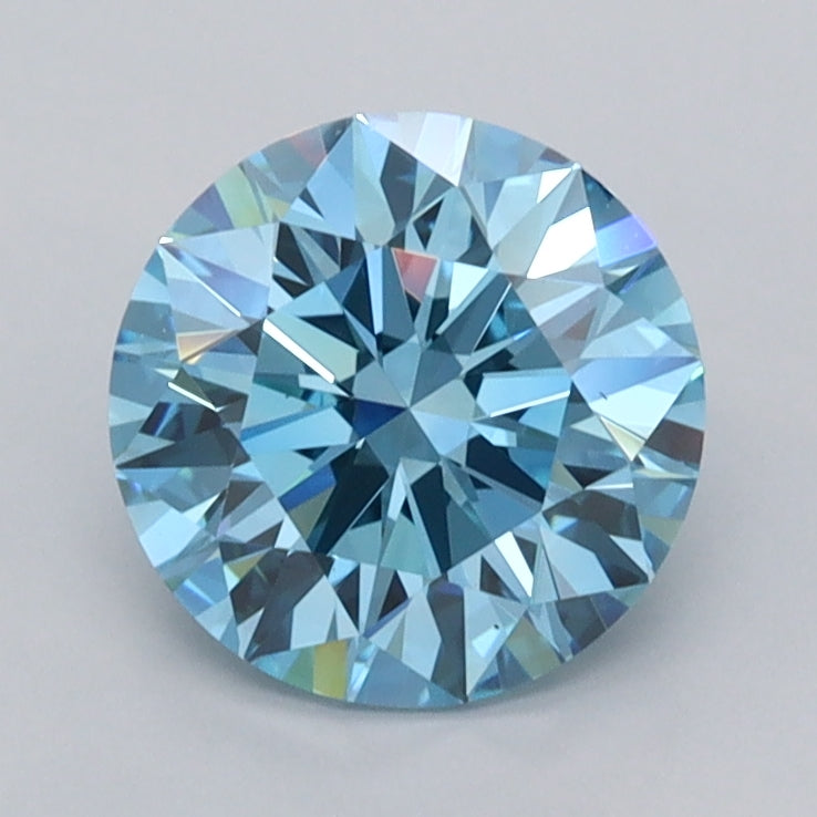 1.59 Carat Round Shaped, Ideal Cut, VVS2 Clarity, IGI Certified Lab Grown Diamond