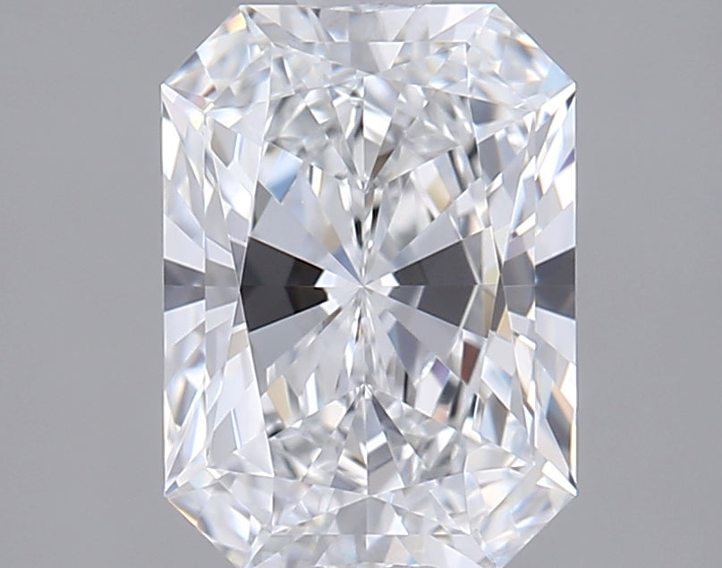 1.51 Carat Radiant Shaped, Ideal Cut, D Color, VVS1 Clarity, IGI Certified Lab Grown Diamond