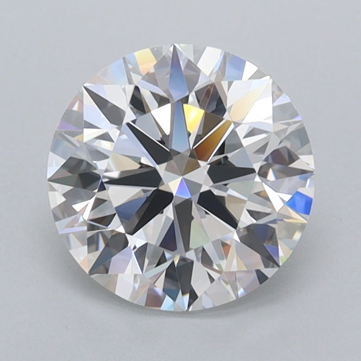 1.54 Carat Round Shaped, Ideal Cut, D Color, FL Clarity, IGI Certified Lab Grown Diamond