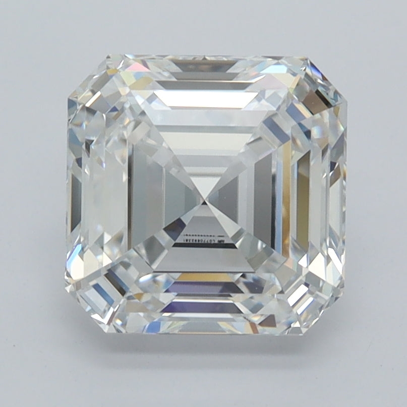 2.52 Carat Asscher Shaped, Ideal Cut, D Color, VVS1 Clarity, IGI Certified Lab Grown Diamond
