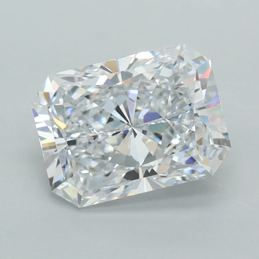 2.02 Carat Radiant Shaped, Excellent Cut, D Color, VVS1 Clarity, IGI Certified Lab Grown Diamond