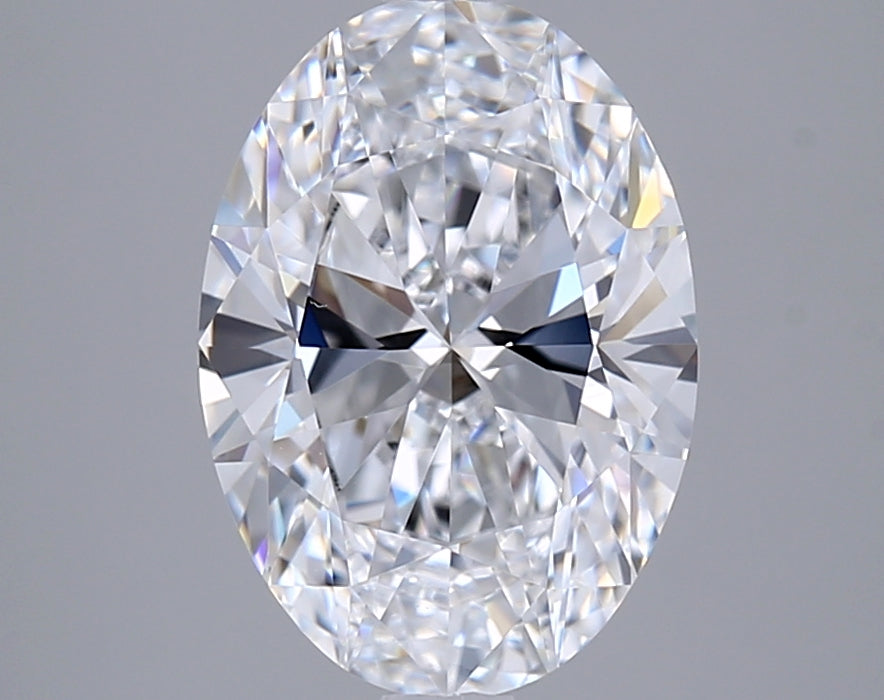 2.45 Carat Oval Shaped, Ideal Cut, D Color, VS1 Clarity, IGI Certified Lab Grown Diamond
