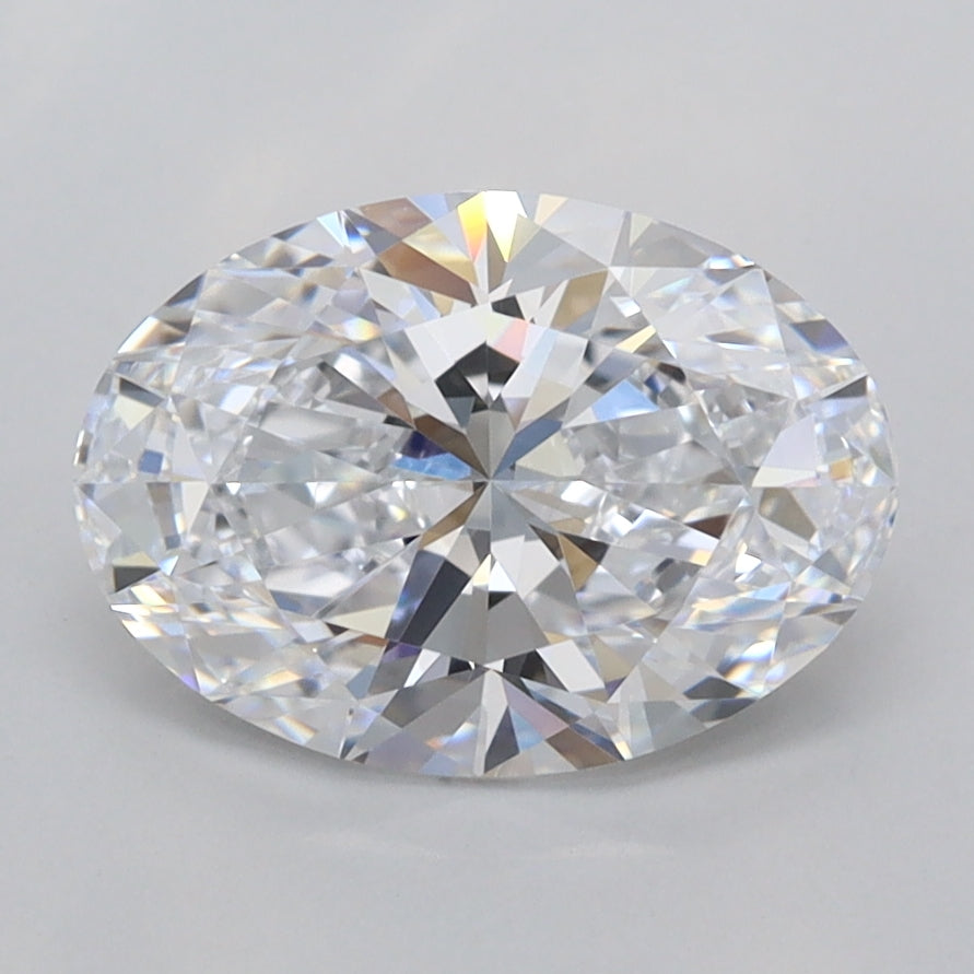 2.06 Carat Oval Shaped, Ideal Cut, D Color, FL Clarity, IGI Certified Lab Grown Diamond