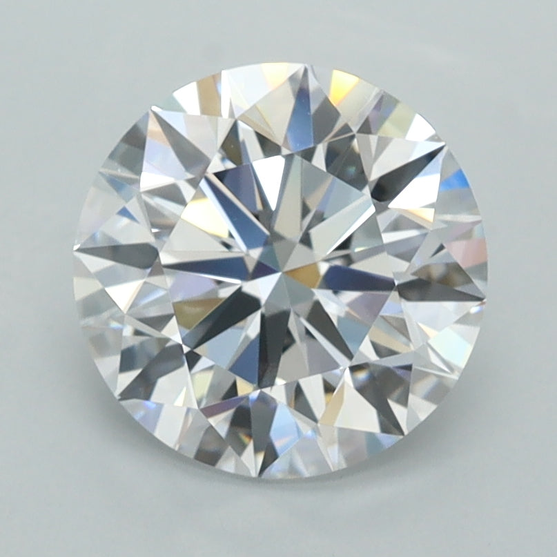 2.16 Carat Round Shaped, Ideal Cut, D Color, VVS1 Clarity, IGI Certified Lab Grown Diamond