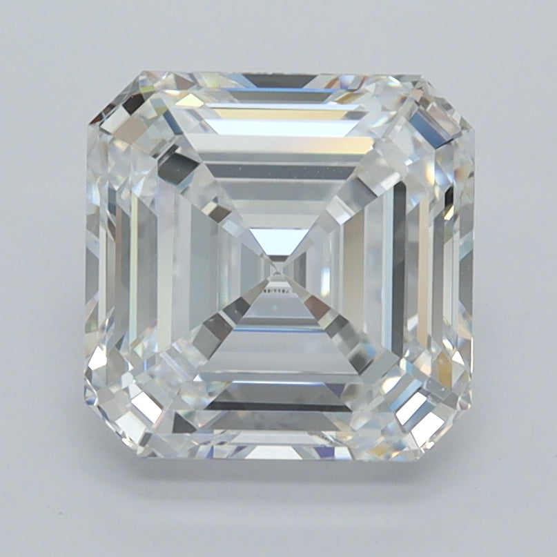 2.52 Carat Asscher Shaped, Ideal Cut, D Color, VVS1 Clarity, IGI Certified Lab Grown Diamond