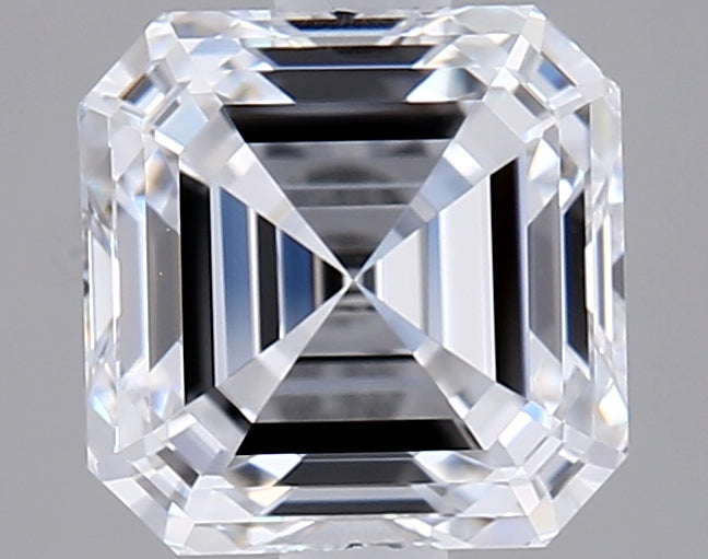 2.05 Carat Asscher Shaped, Ideal Cut, E Color, VVS1 Clarity, IGI Certified Lab Grown Diamond