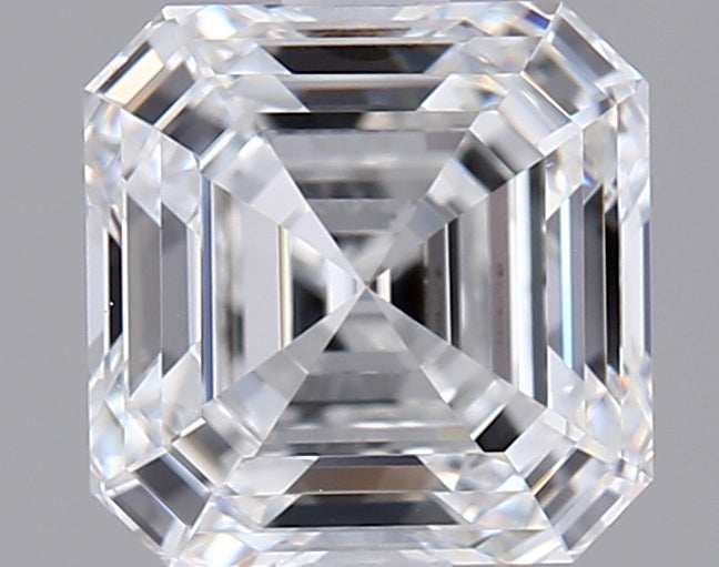2.04 Carat Asscher Shaped, Ideal Cut, E Color, VVS1 Clarity, IGI Certified Lab Grown Diamond