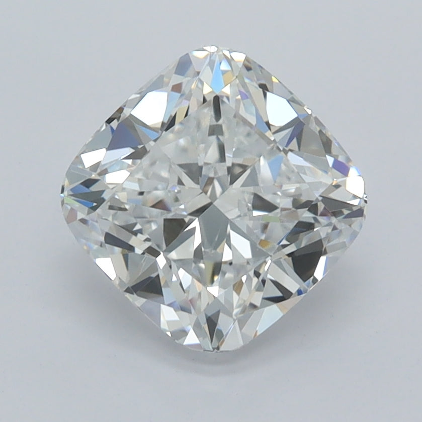 2.02 Carat Cushion Shaped, Ideal Cut, D Color, VVS1 Clarity, IGI Certified Lab Grown Diamond