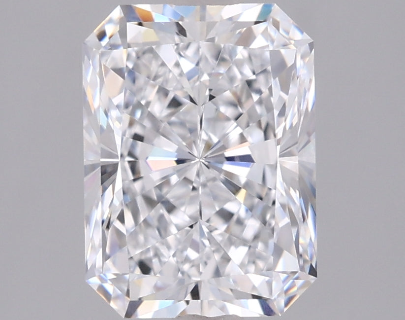 2.06 Carat Radiant Shaped, Excellent Cut, D Color, VVS2 Clarity, IGI Certified Lab Grown Diamond