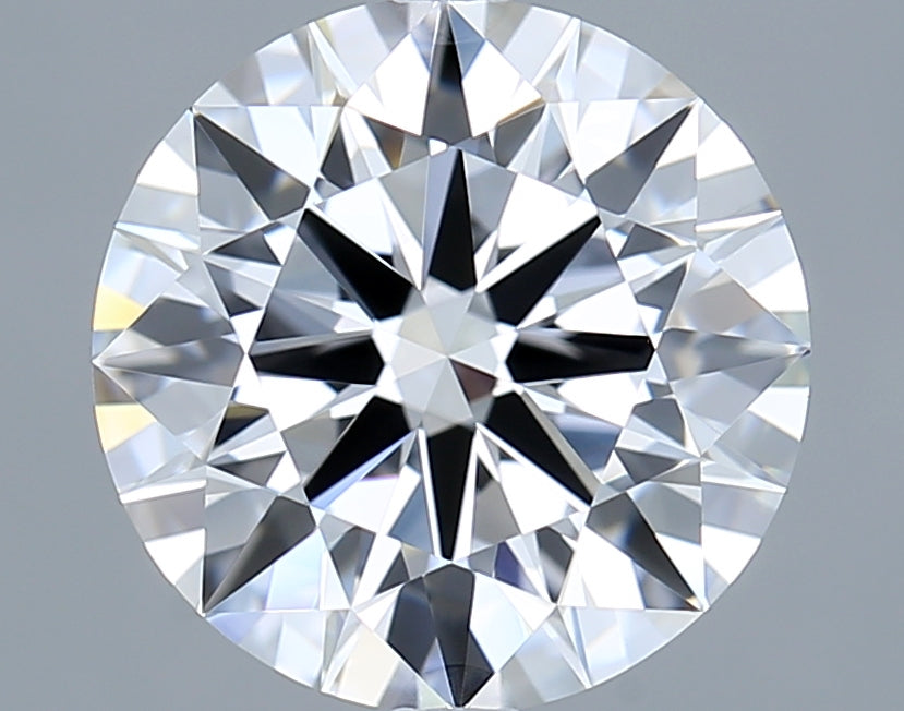 3.43 Carat Round Shaped, Excellent Cut, D Color, VVS2 Clarity, IGI Certified Lab Grown Diamond