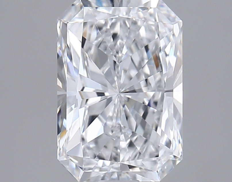 1.54 Carat Radiant Shaped, Excellent Cut, D Color, VVS1 Clarity, IGI Certified Lab Grown Diamond