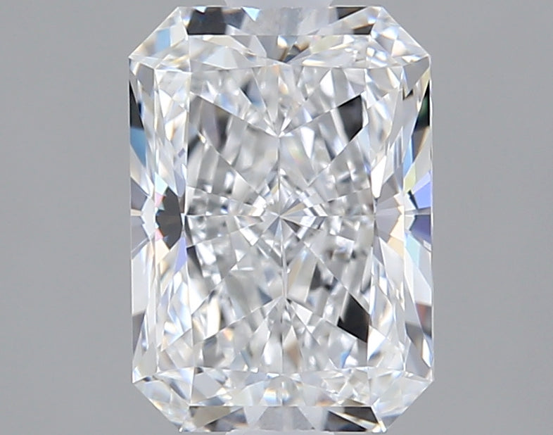 1.52 Carat Radiant Shaped, Ideal Cut, D Color, VVS1 Clarity, IGI Certified Lab Grown Diamond