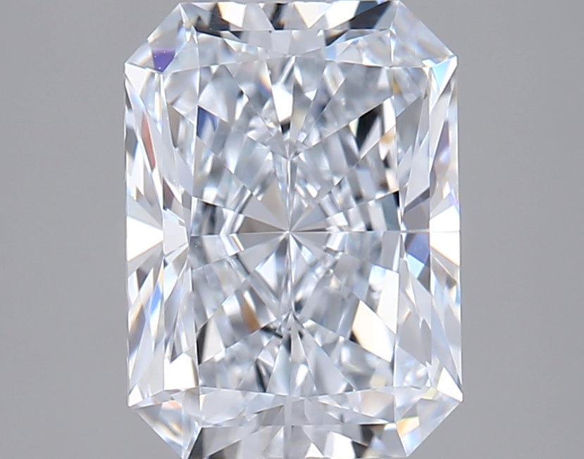 2.02 Carat Radiant Shaped, Ideal Cut, E Color, VVS1 Clarity, IGI Certified Lab Grown Diamond