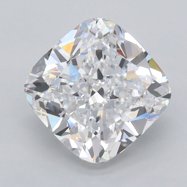 2.06 Carat Cushion Shaped, Ideal Cut, D Color, VVS1 Clarity, IGI Certified Lab Grown Diamond