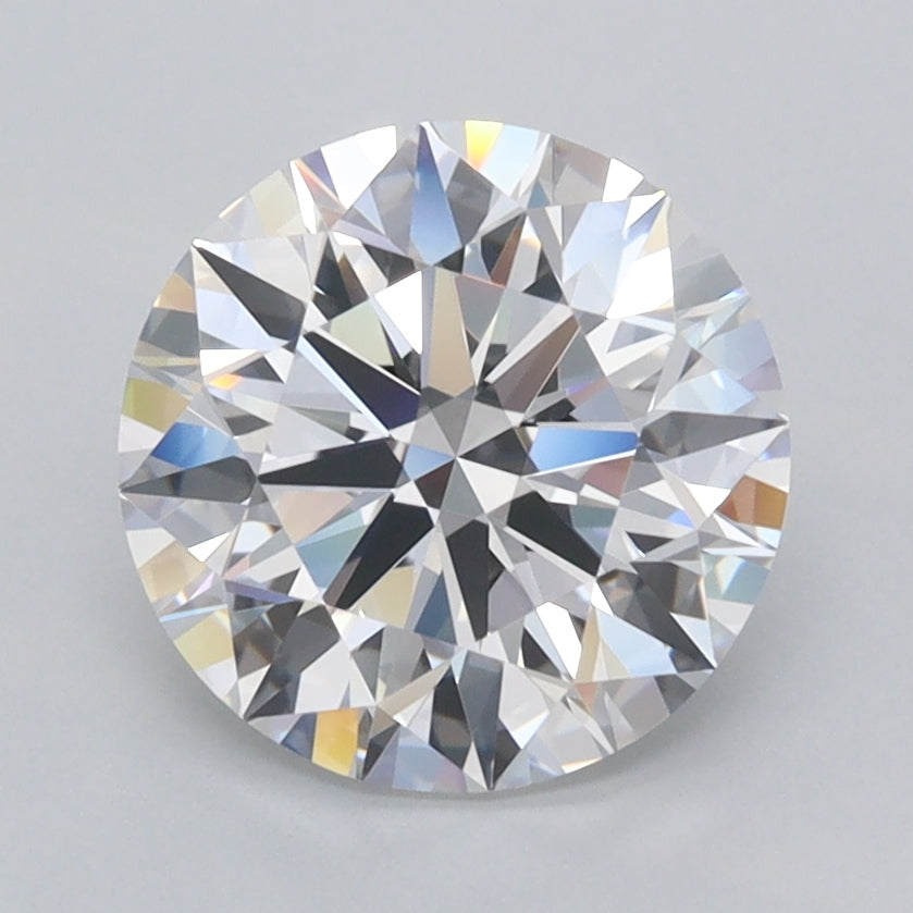 2.36 Carat Round Shaped, Ideal Cut, D Color, VVS1 Clarity, IGI Certified Lab Grown Diamond