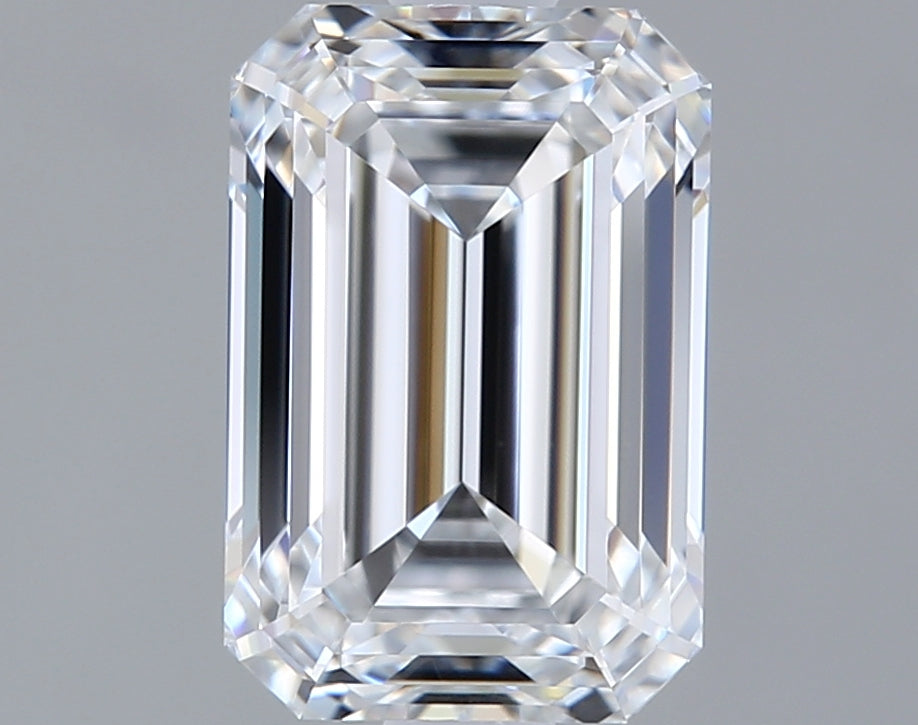 1.51 Carat Emerald Shaped, Ideal Cut, D Color, VVS1 Clarity, IGI Certified Lab Grown Diamond