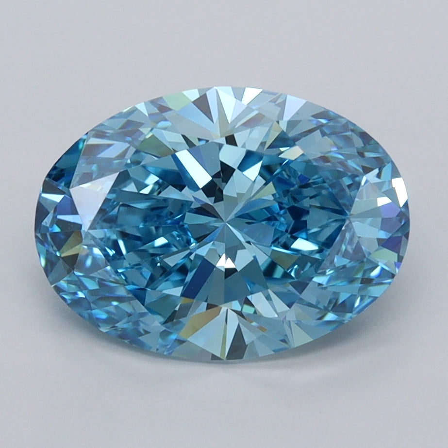 2.57 Carat Oval Shaped, Ideal Cut, VVS2 Clarity, IGI Certified Lab Grown Diamond