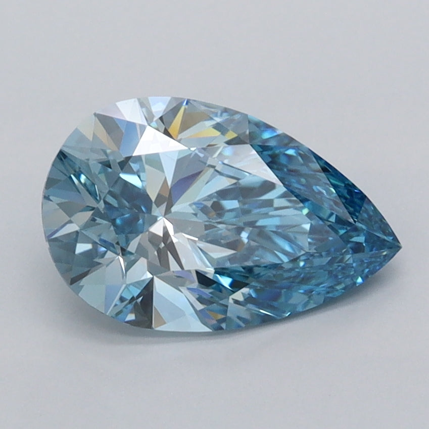 1.55 Carat Pear Shaped, Very Good Cut, VVS2 Clarity, IGI Certified Lab Grown Diamond