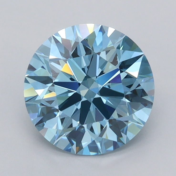 1.69 Carat Round Shaped, Ideal Cut, VVS1 Clarity, IGI Certified Lab Grown Diamond