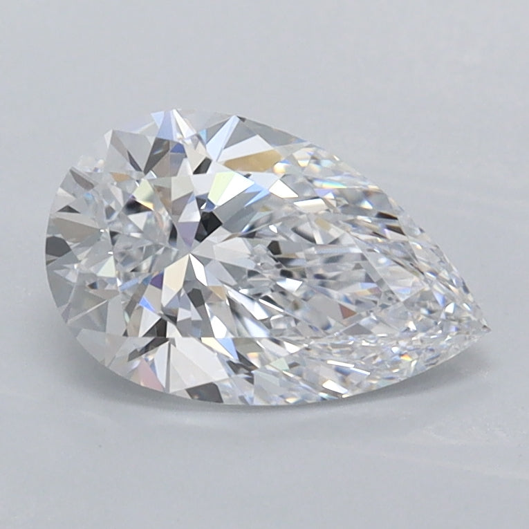 1.06 Carat Pear Shaped, Ideal Cut, D Color, VVS2 Clarity, IGI Certified Lab Grown Diamond