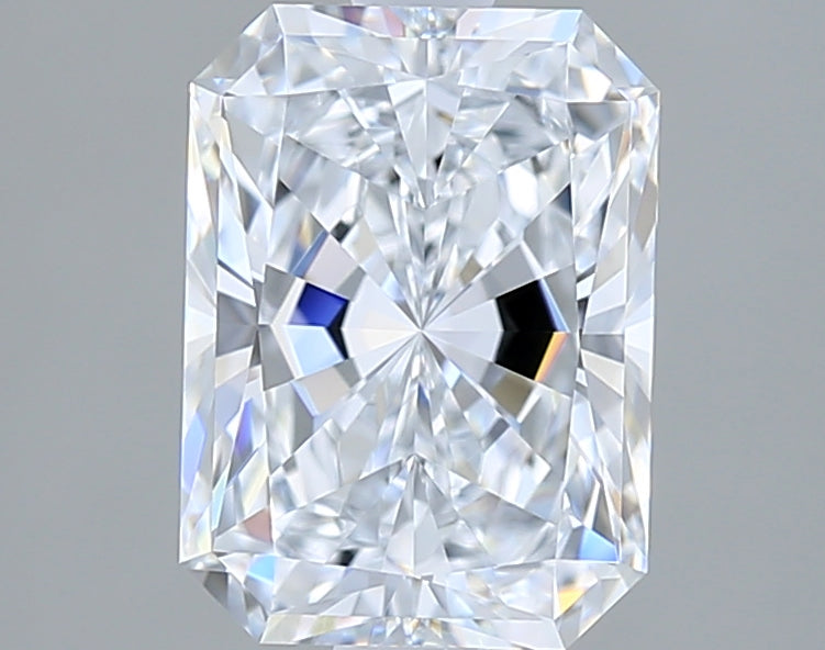 2.05 Carat Radiant Shaped, Excellent Cut, E Color, VVS1 Clarity, IGI Certified Lab Grown Diamond