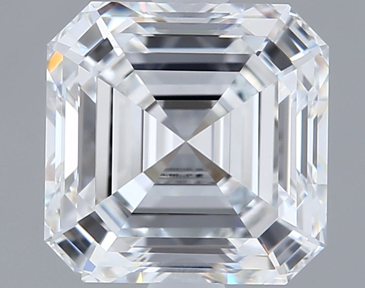2.00 Carat Asscher Shaped, Ideal Cut, E Color, VVS1 Clarity, IGI Certified Lab Grown Diamond