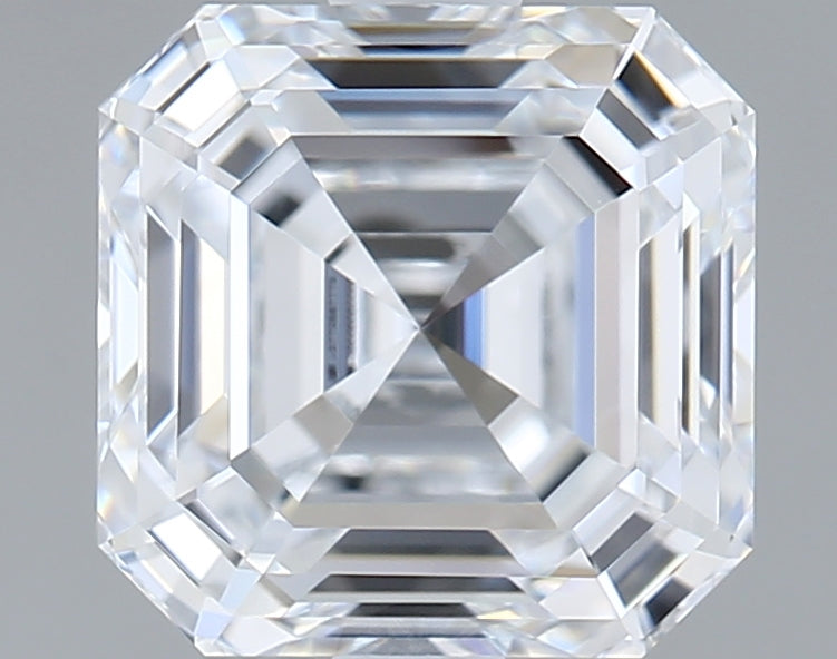 2.04 Carat Asscher Shaped, Ideal Cut, E Color, VVS1 Clarity, IGI Certified Lab Grown Diamond