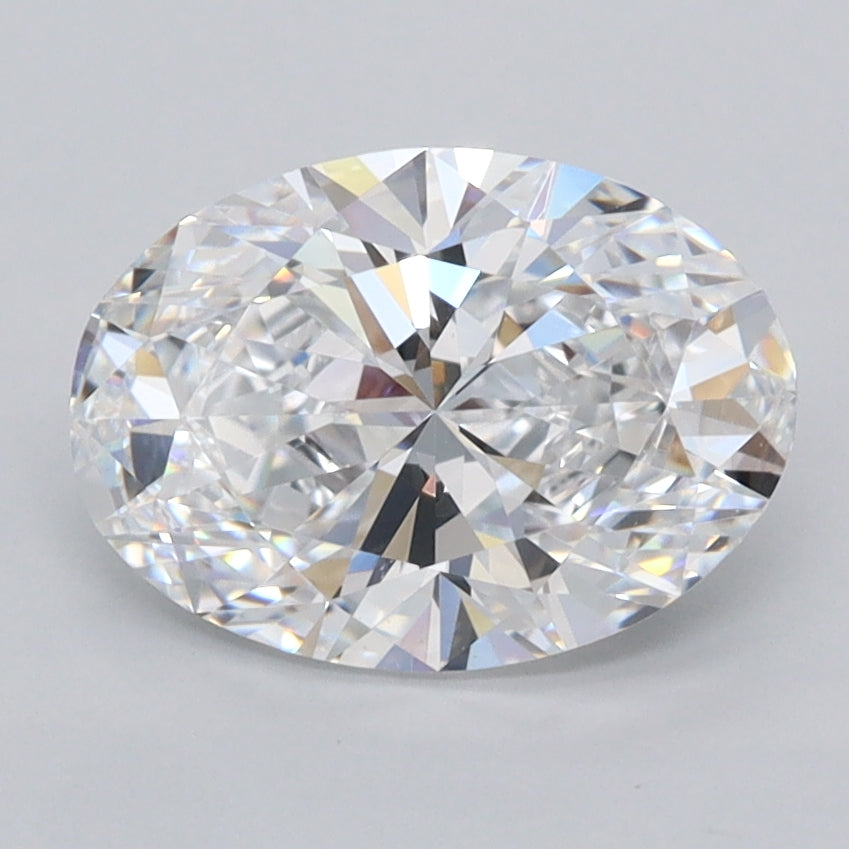 2.05 Carat Oval Shaped, Ideal Cut, D Color, FL Clarity, IGI Certified Lab Grown Diamond