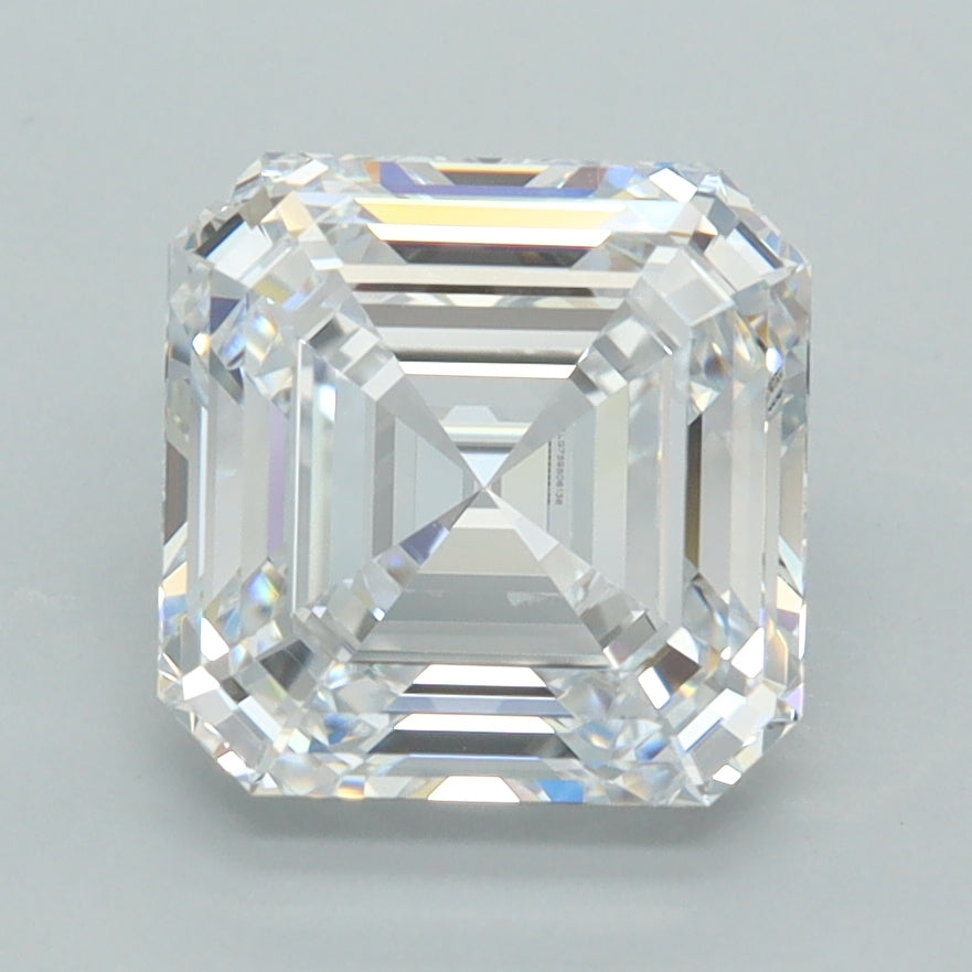 3.07 Carat Asscher Shaped, Ideal Cut, D Color, VVS1 Clarity, IGI Certified Lab Grown Diamond