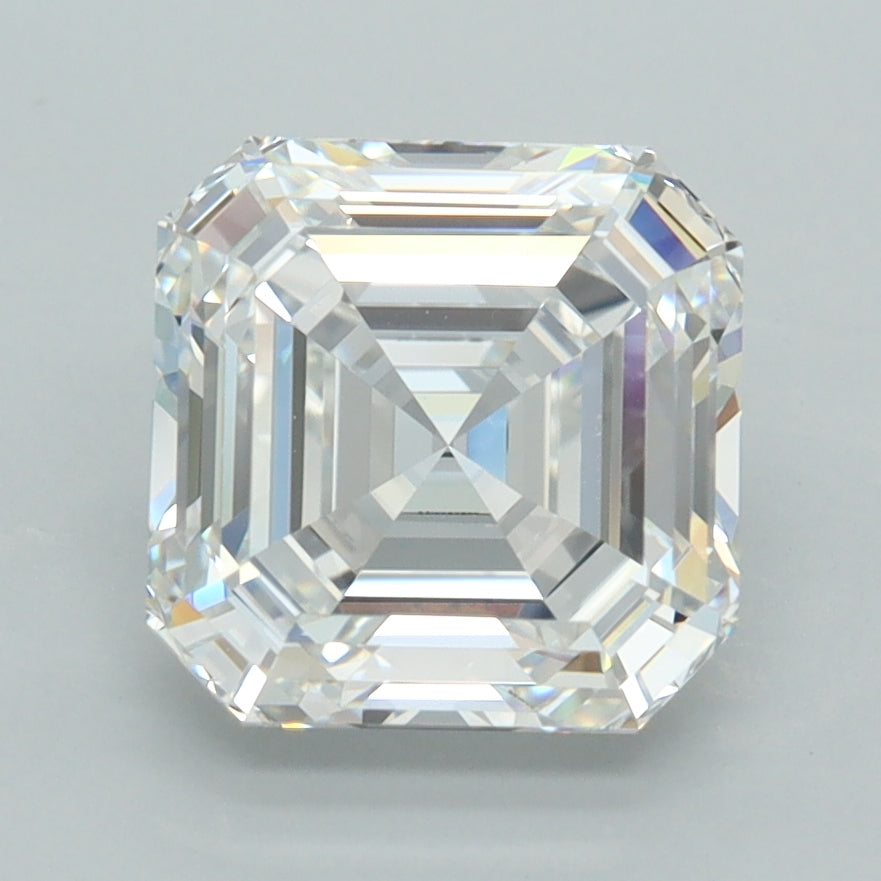 3.11 Carat Asscher Shaped, Ideal Cut, D Color, VVS1 Clarity, IGI Certified Lab Grown Diamond