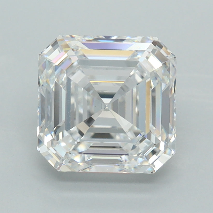 3.01 Carat Asscher Shaped, Ideal Cut, D Color, VVS1 Clarity, IGI Certified Lab Grown Diamond
