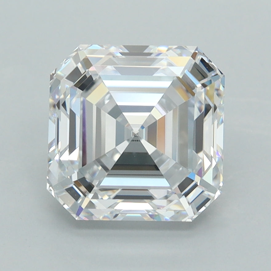3.01 Carat Asscher Shaped, Ideal Cut, D Color, VVS1 Clarity, IGI Certified Lab Grown Diamond