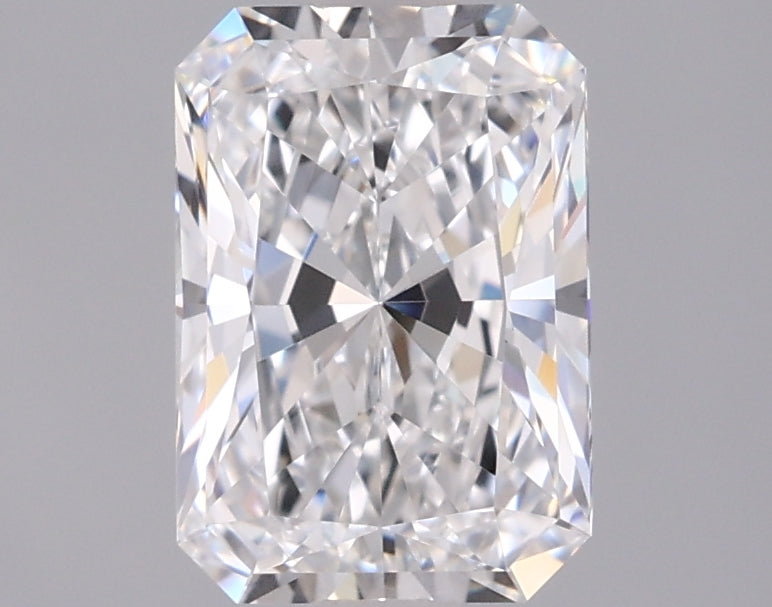 1.52 Carat Radiant Shaped, Ideal Cut, D Color, VVS2 Clarity, IGI Certified Lab Grown Diamond