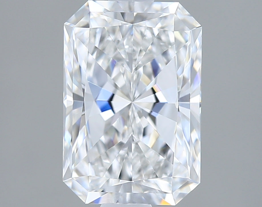 1.59 Carat Radiant Shaped, Excellent Cut, D Color, VS1 Clarity, IGI Certified Lab Grown Diamond